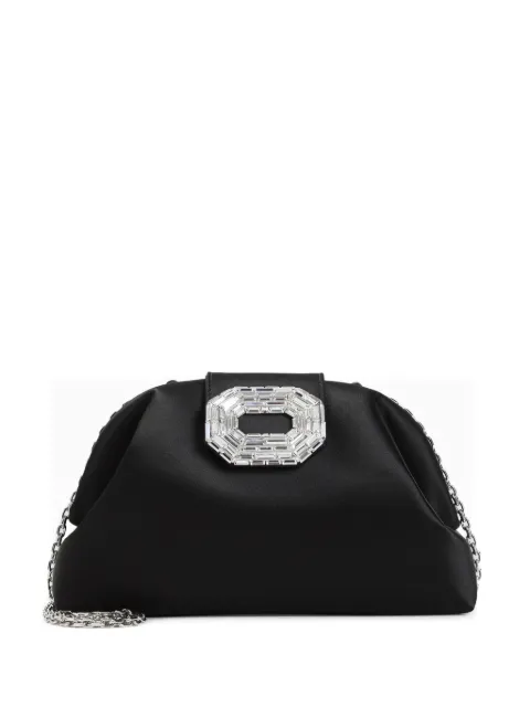 Amina Muaddi beaded-embellished clutch bag