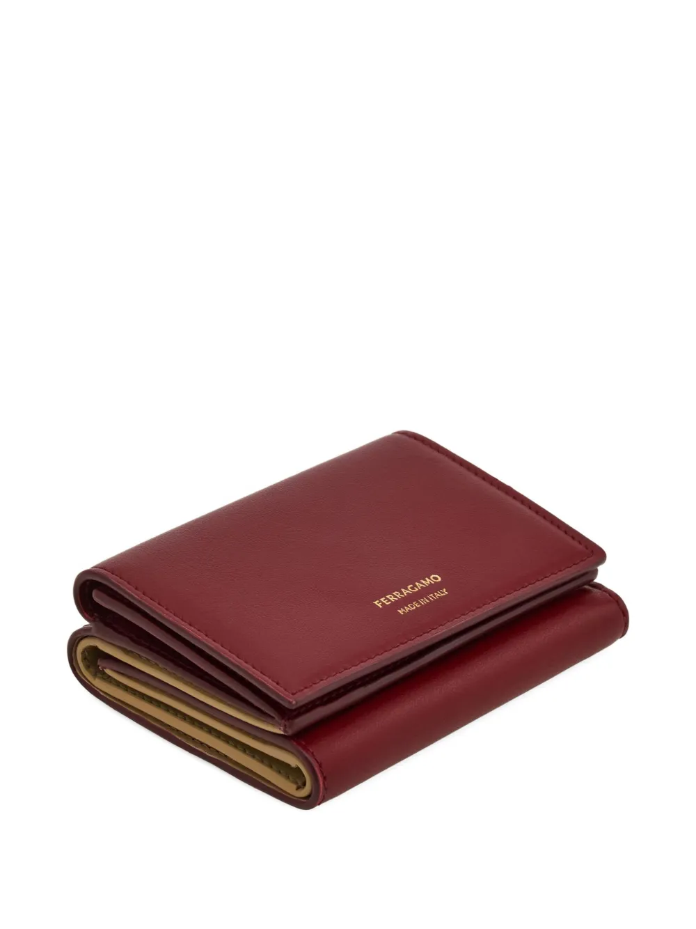 Ferragamo Tweekleurige portemonnee Rood