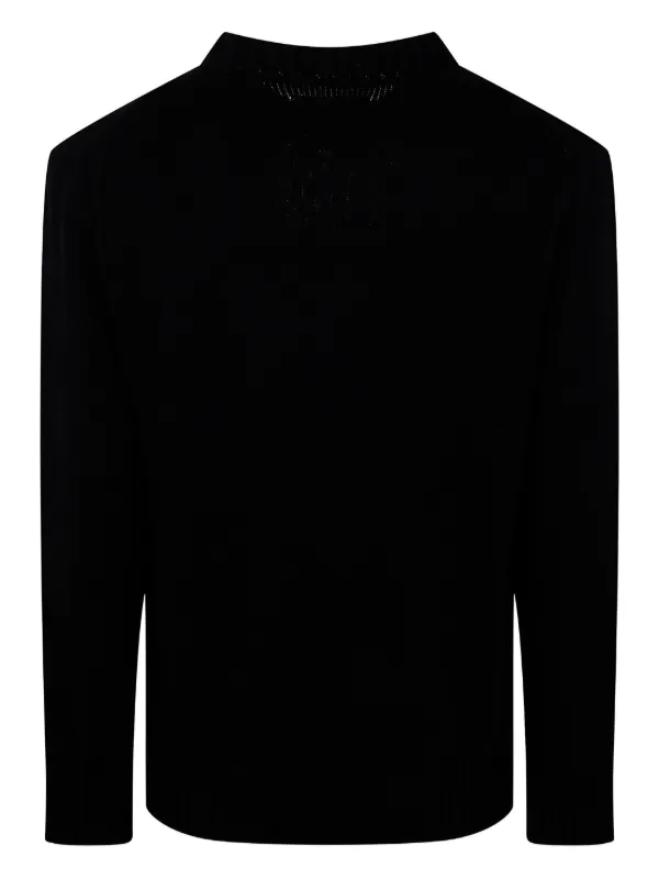 AMIRI Hollywood logo-embroidered Knit Sweater | Black | FARFETCH