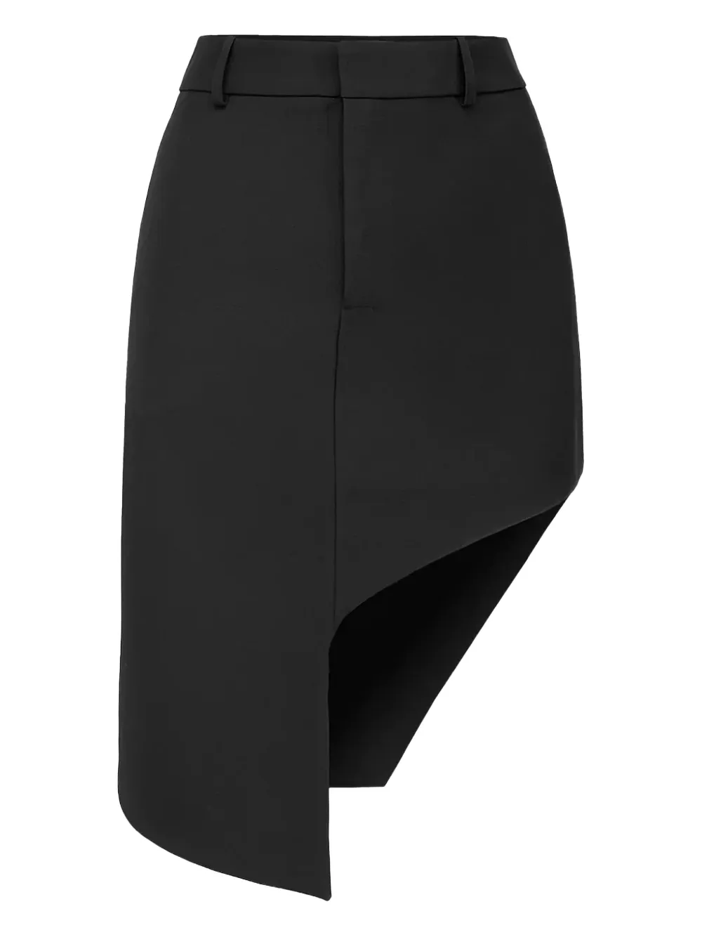 Coperni asymmetric tailored mini skirt Zwart