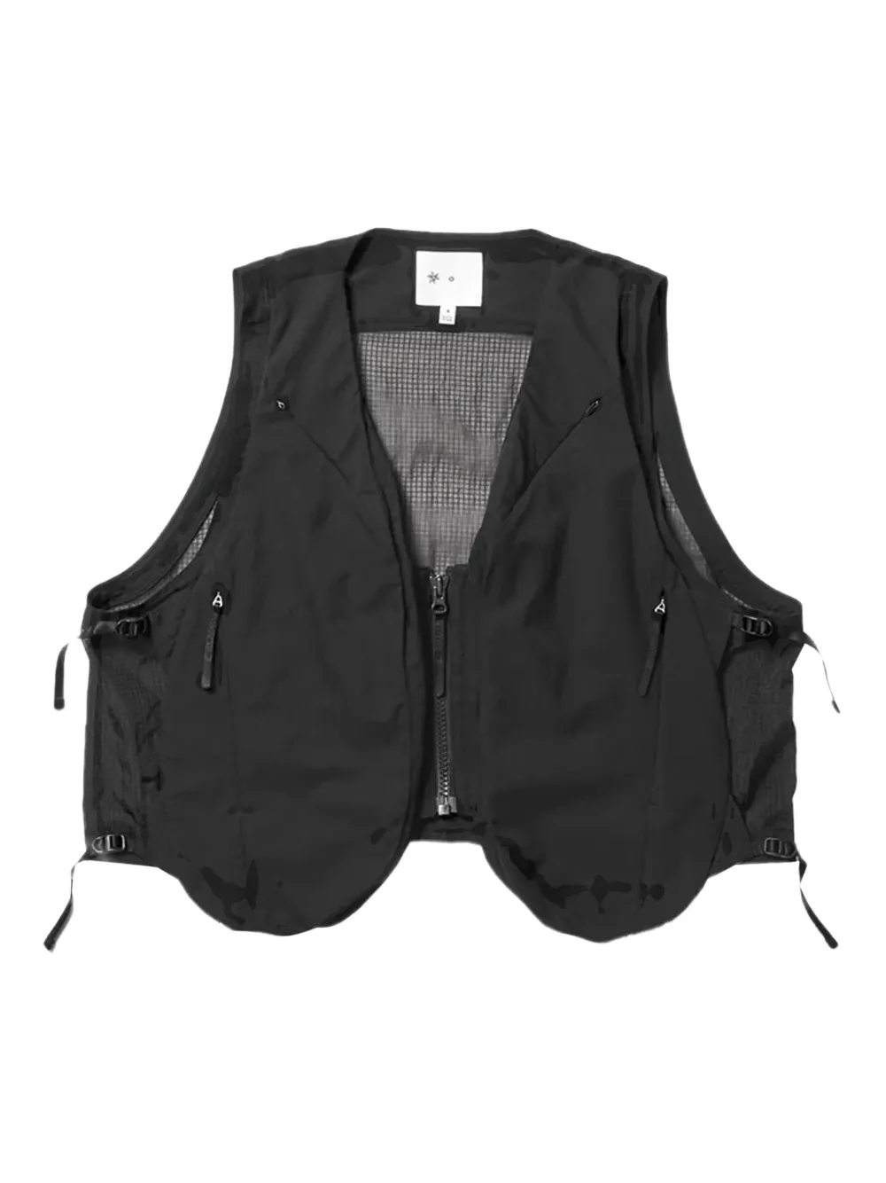 Goldwin Front Pack zip-front vest - ブラック Goldwin Front Pack zip-front vest - ブラック