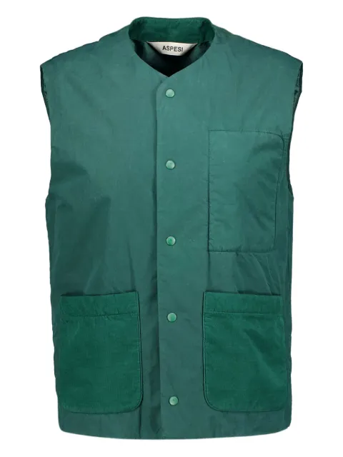 ASPESI snap-buttoned patch-pocket gilet