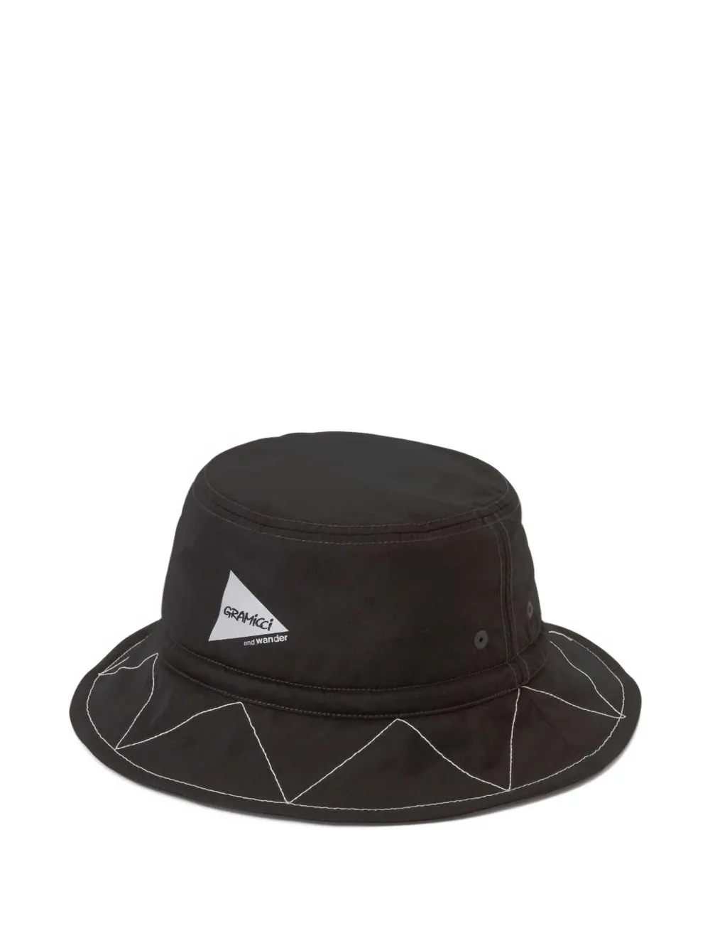 Gramicci x And Wander Cappello bucket con cuciture - Nero