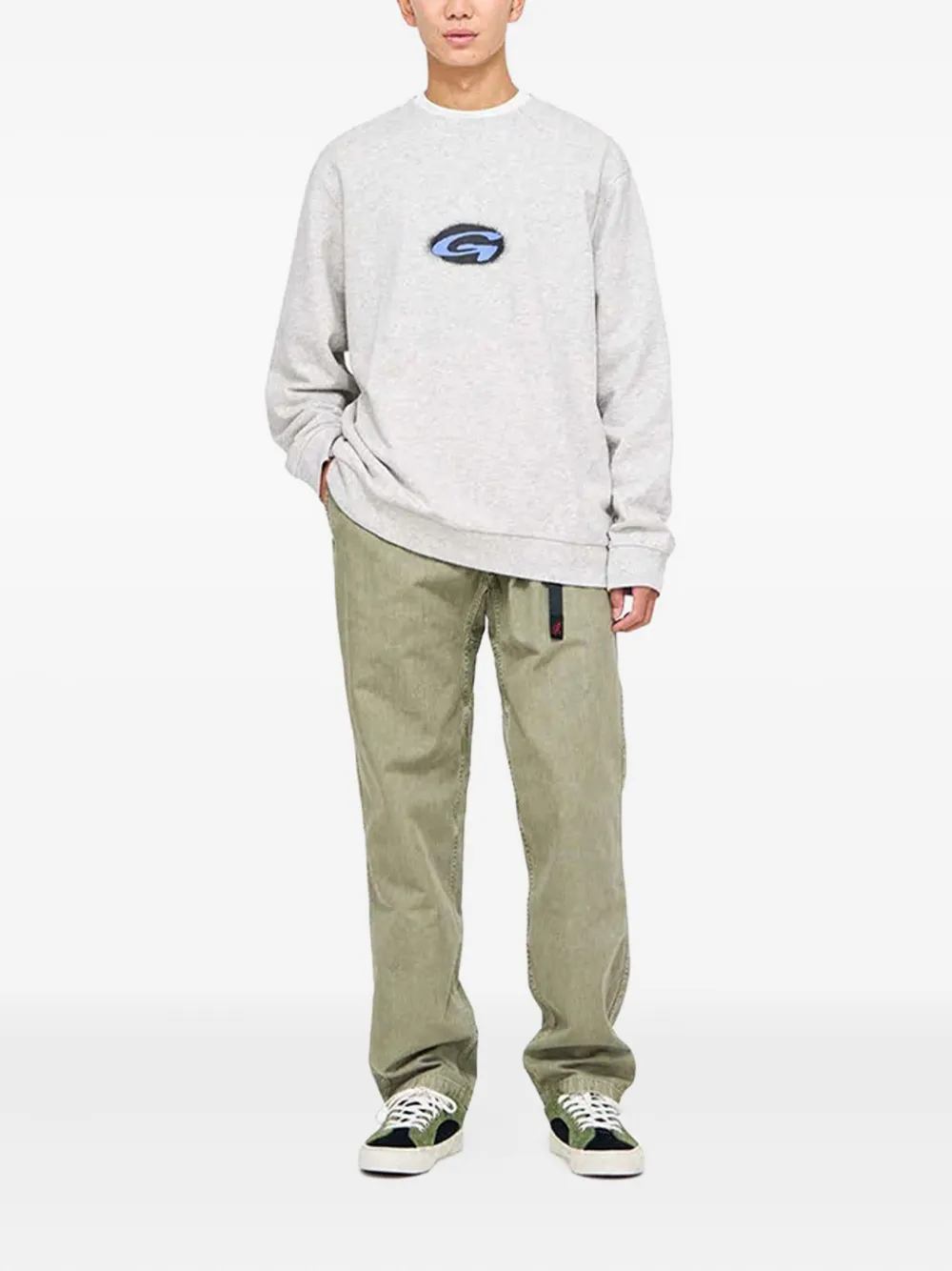 Gramicci belted-waist cotton trousers | Loose Fit Pants | Image 2
