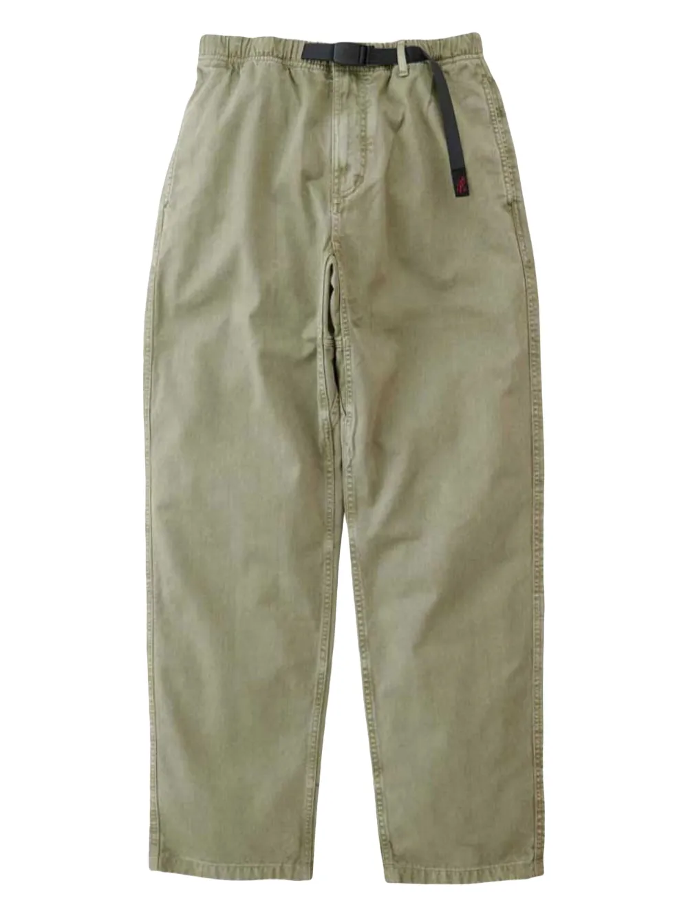 Gramicci belted-waist cotton trousers | Green | Image 1