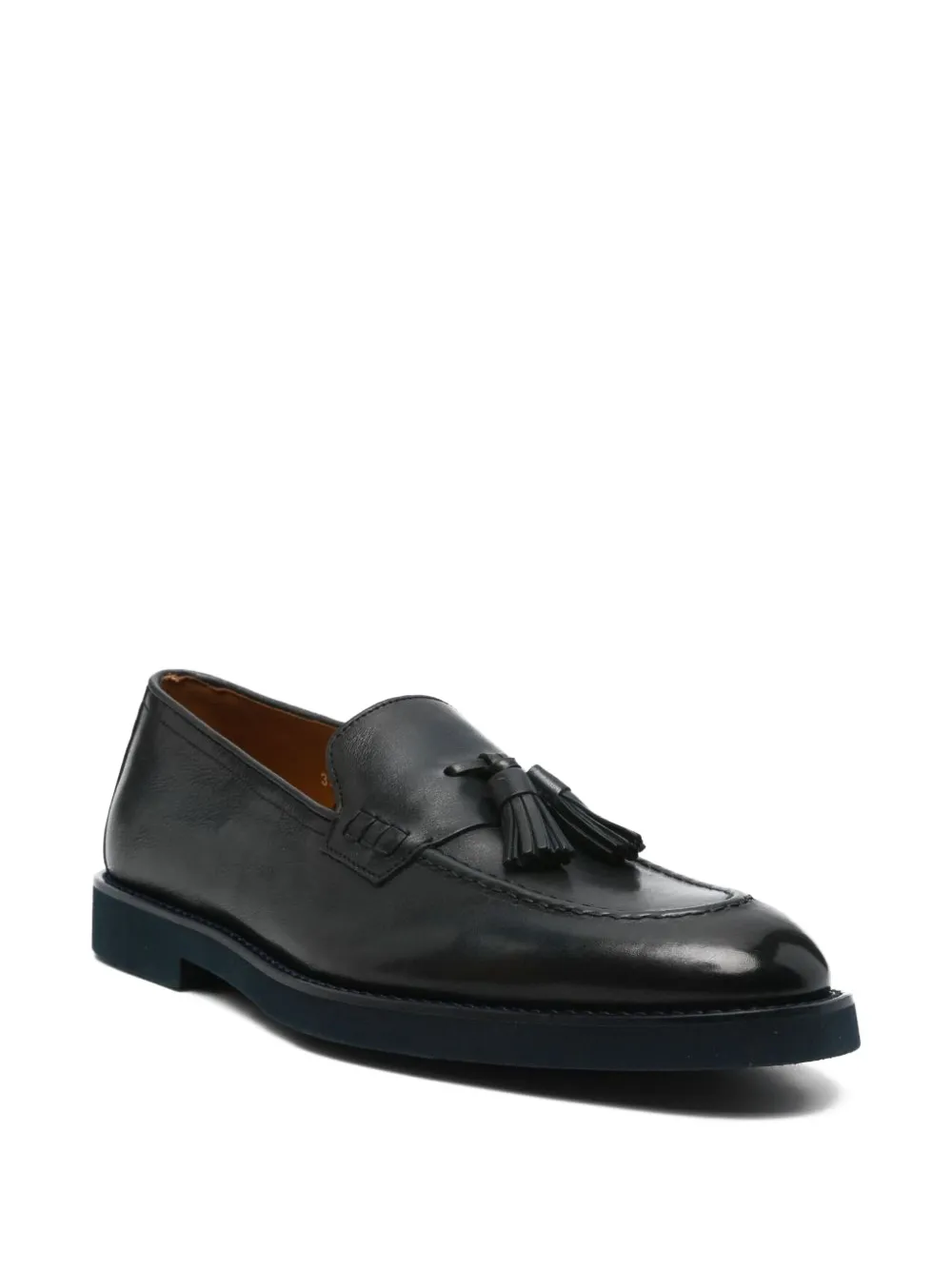 Doucal's tassel leather loafers Black