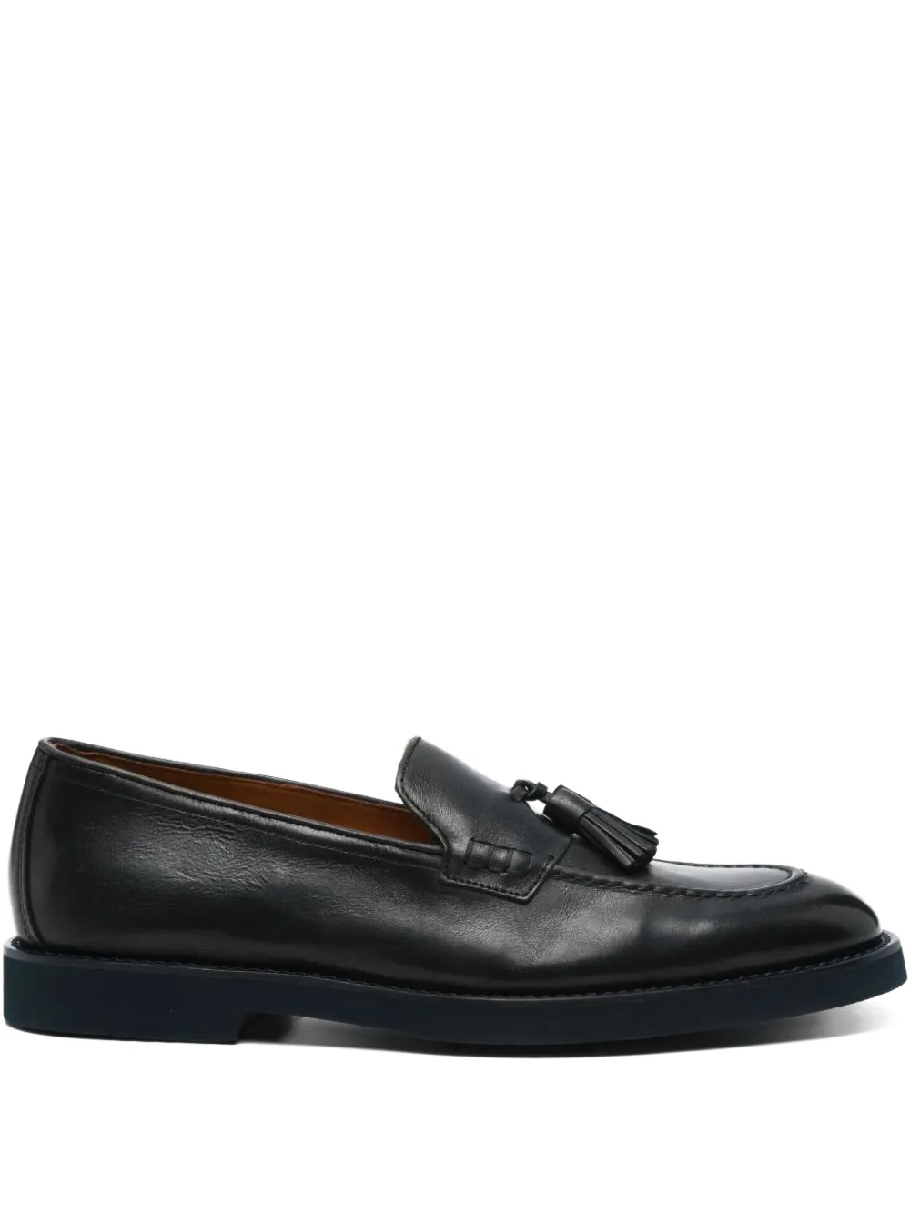 Doucal's tassel leather loafers Black
