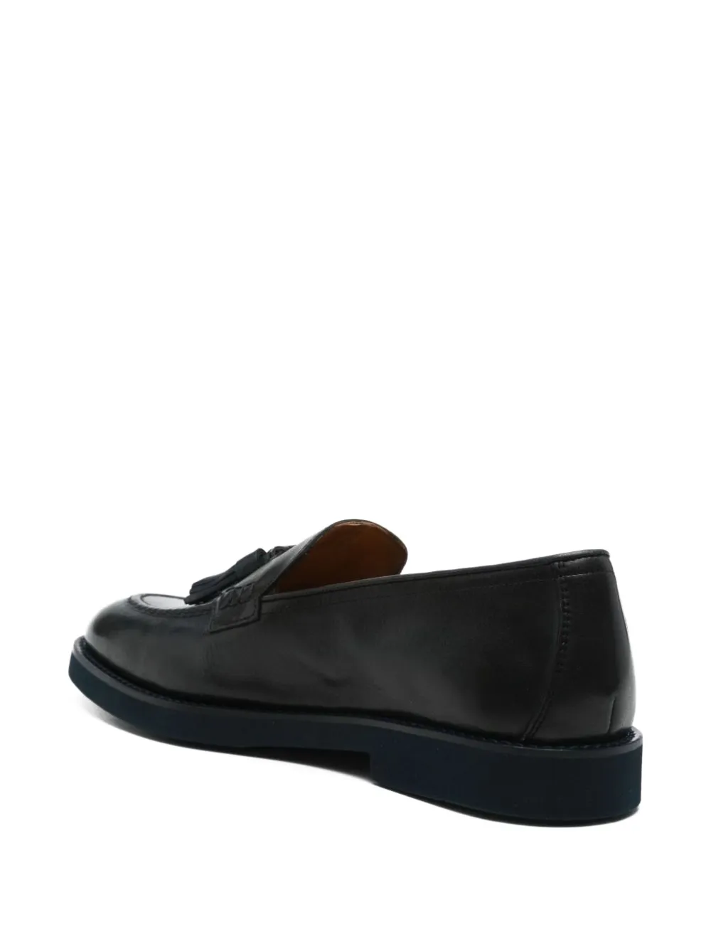 Doucal's tassel leather loafers Black