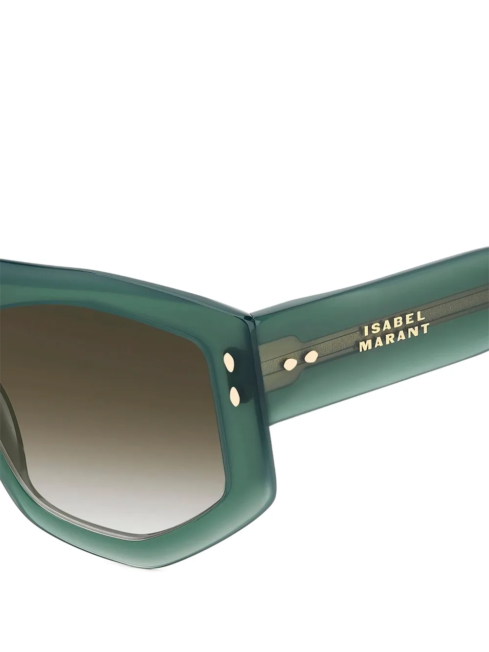 ISABEL MARANT IM0154 zonnebril met geometrisch montuur Groen