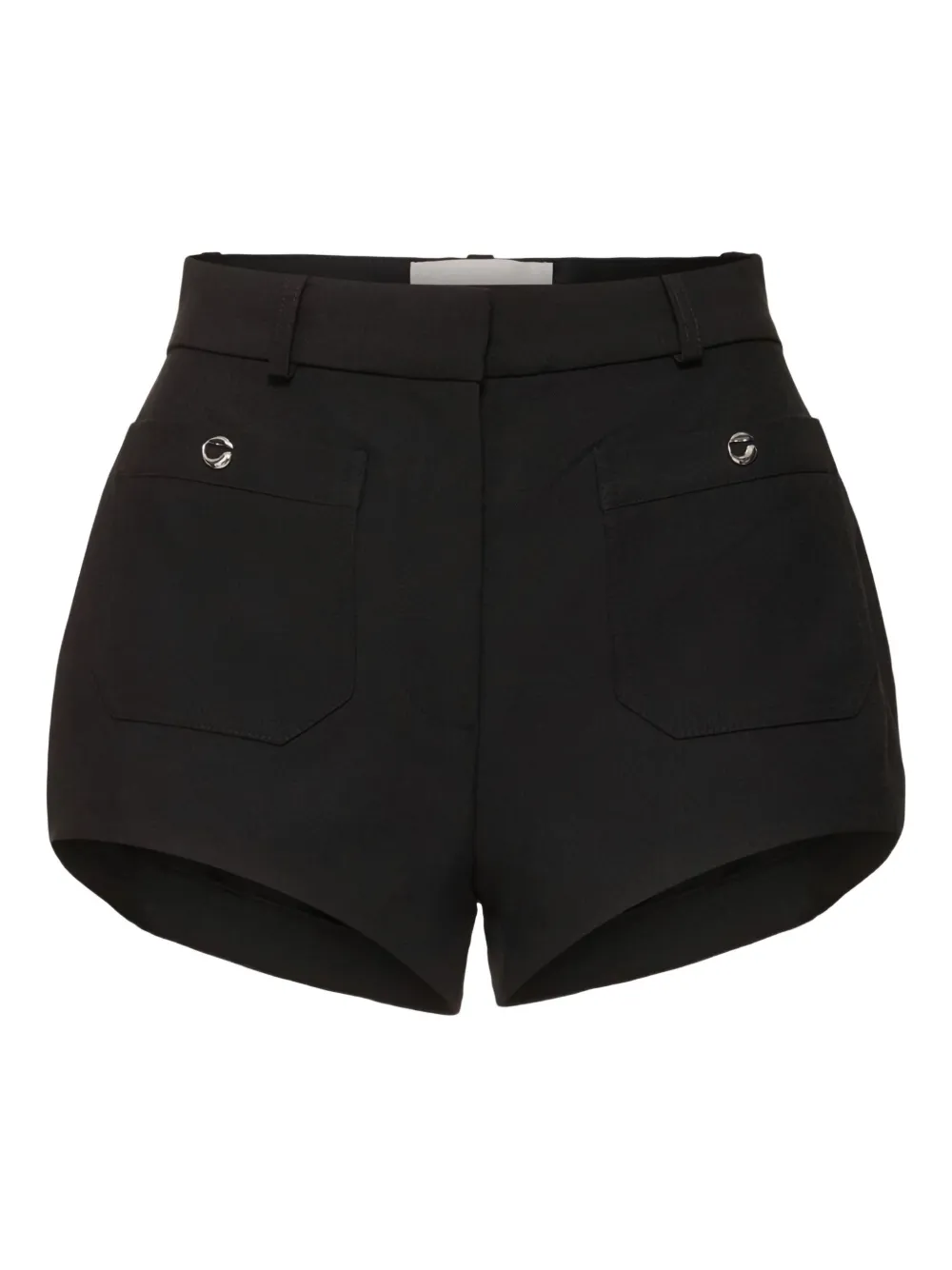 Coperni pocket-detail high-waisted shorts Zwart