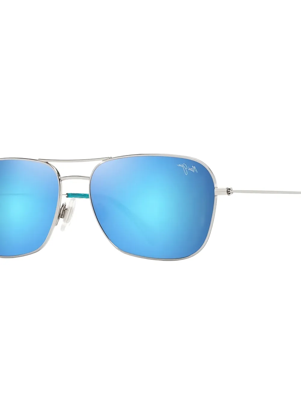 Maui Jim Na'auao zonnebril met piloten montuur - Zilver