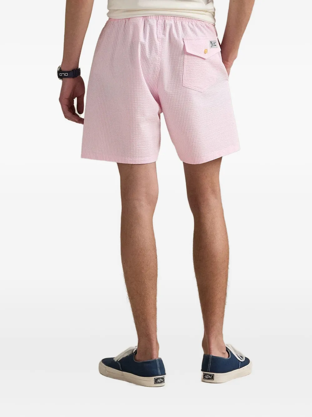 Polo Ralph Lauren gingham drawstring shorts Roze