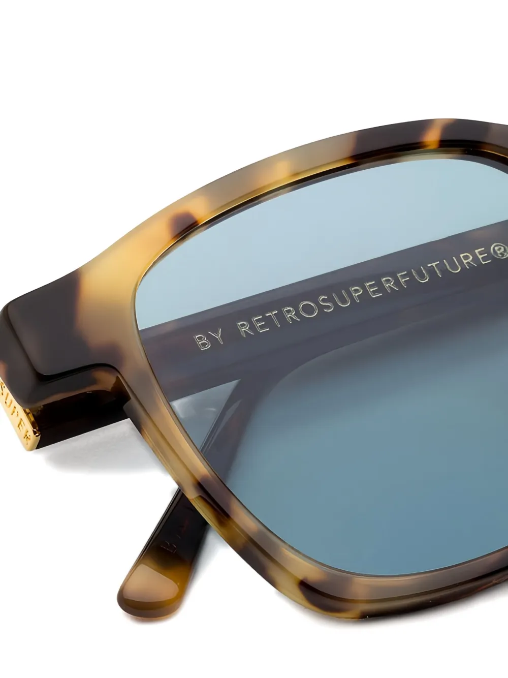 Retrosuperfuture Unico Cheetah zonnebril Bruin