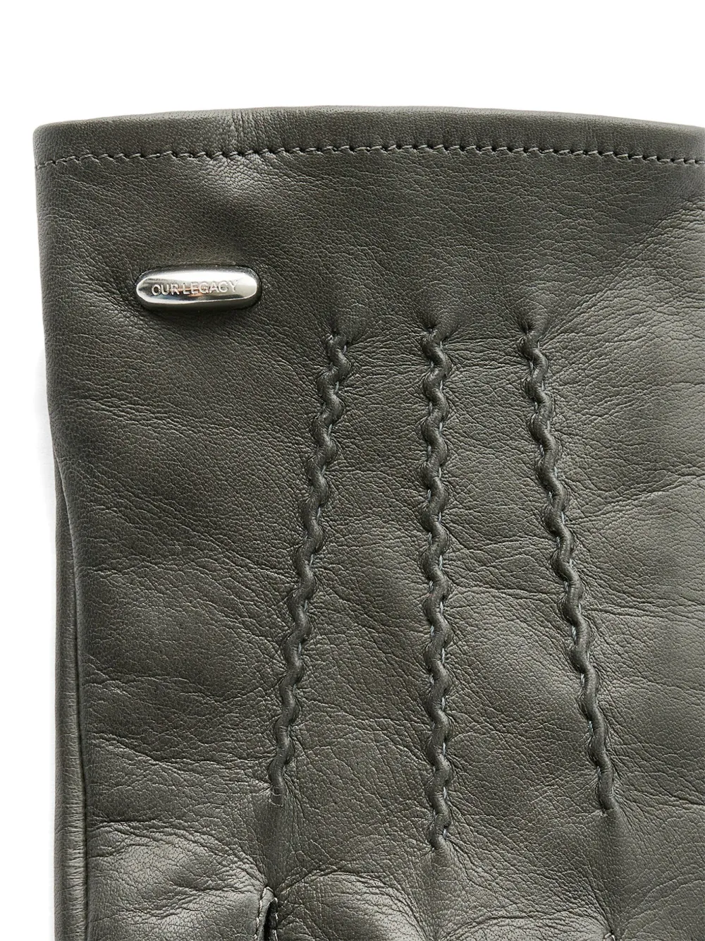 OUR LEGACY leather gloves Grijs