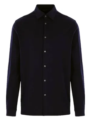 シャツ ROBERTO COLLINA Men Long Tops RB10005 RB1009 Black roberto-collina-knit-fisherman