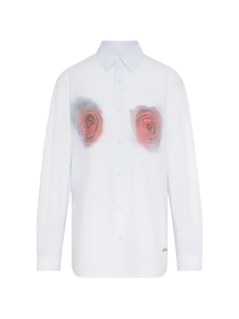 Jean Paul Gaultier chemise à roses imprimées