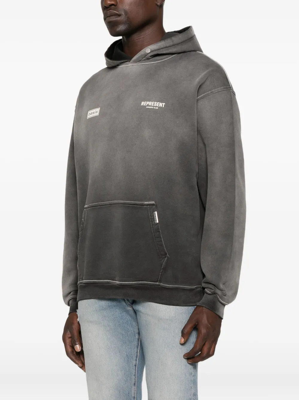 Represent x Oasis Owners Club hoodie Zwart