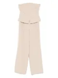 SO ALLURE side-stripe trousers set - Neutrals