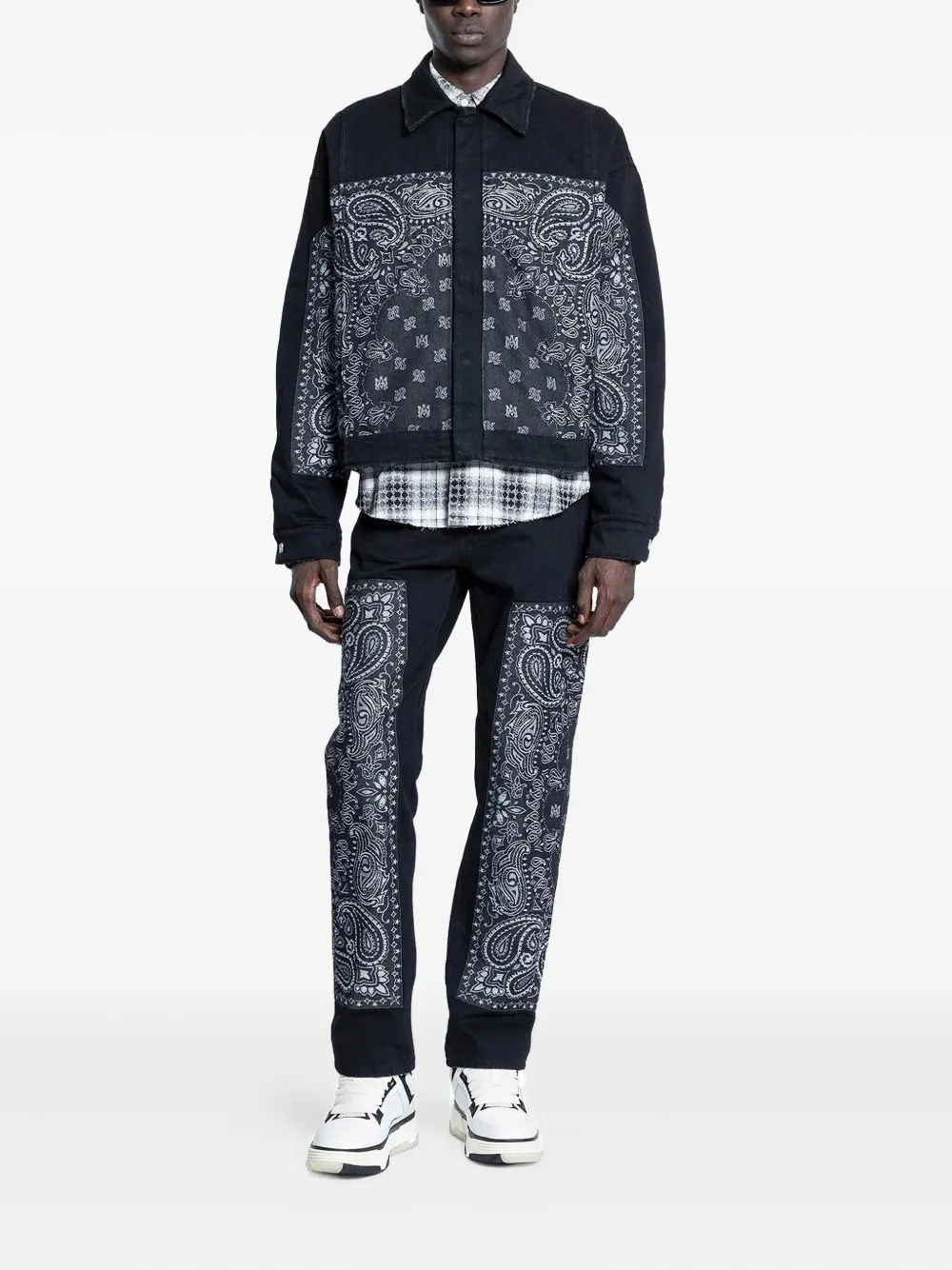 AMIRI paisley-print denim jacket | Denim Jackets | Image 2