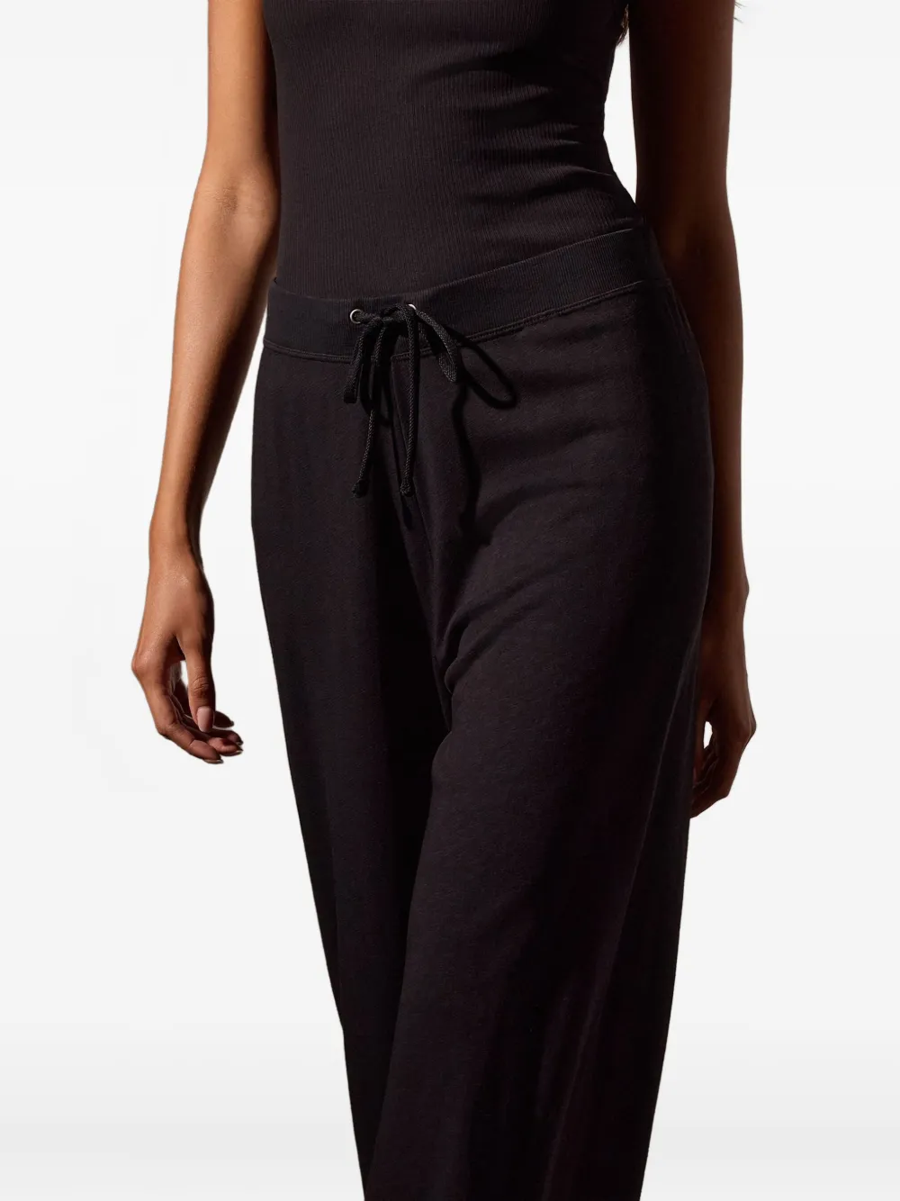 James Perse Drawstring Track Pants In Black