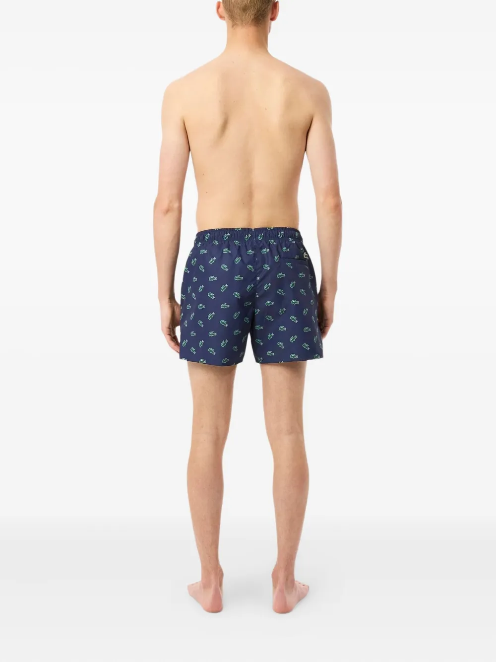 Lacoste Zwembroek met logoprint Blauw