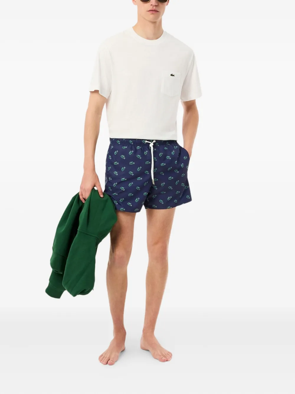 Lacoste logo-print swim shorts | Swim & Board Shorts | Image 2