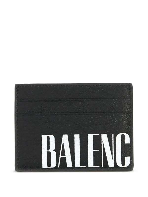 Balenciaga logo-print Card Holder | Black | FARFETCH