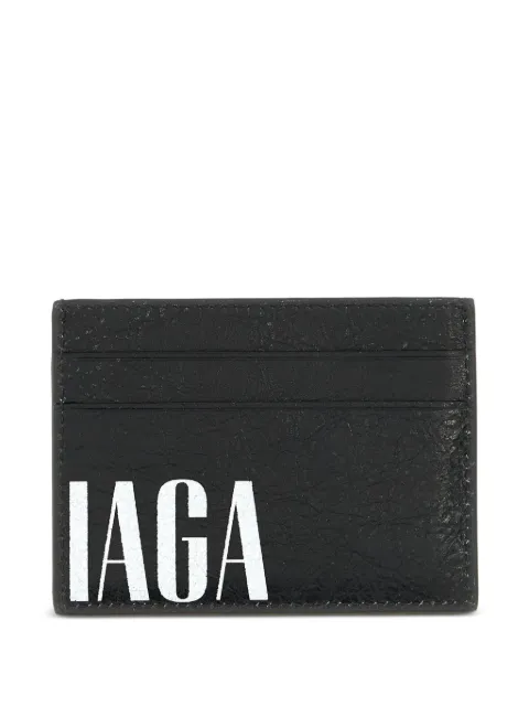 Balenciaga logo-print card holder