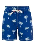MC2 Saint Barth Caprese palm-tree swim shorts - Blue