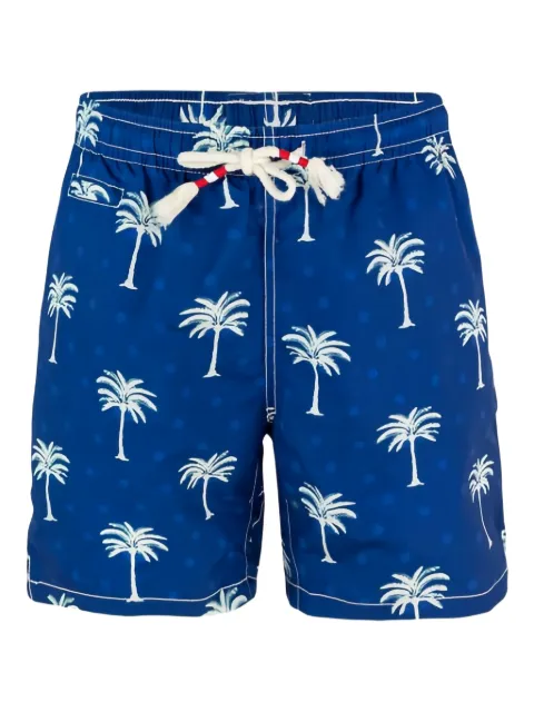 MC2 Saint Barth Caprese palm-tree swim shorts