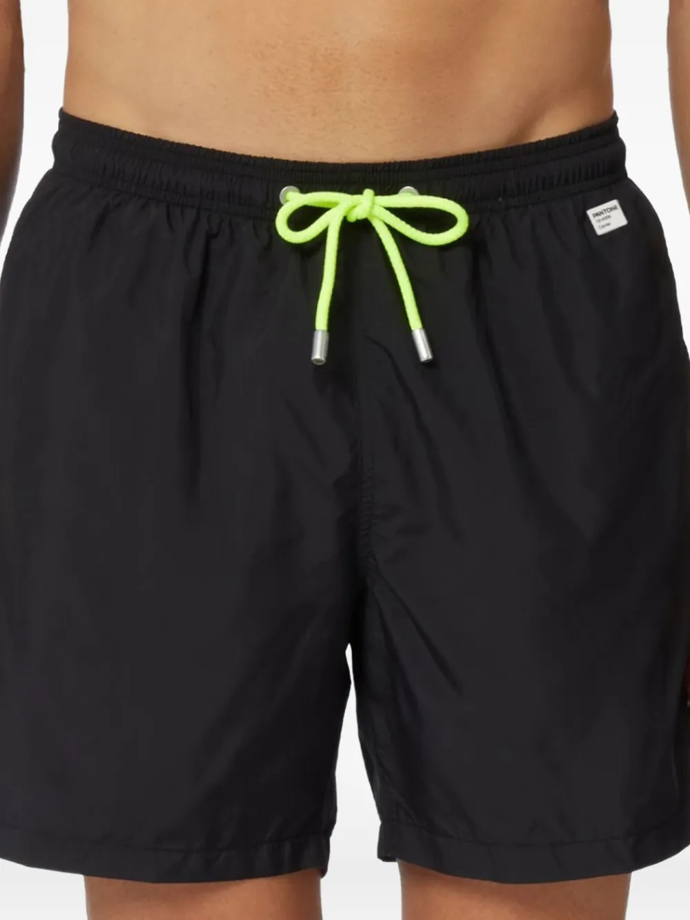 Mc2 Saint Barth Lighting Pantone Black Swim Shorts In Black