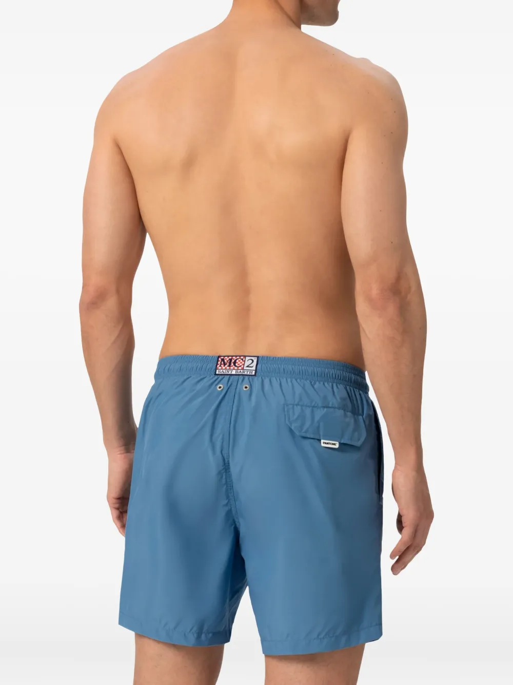 Mc2 Saint Barth X Pantone® Drawstring Swim Shorts In Blue