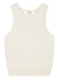 Róhe textured sleeveless top - White