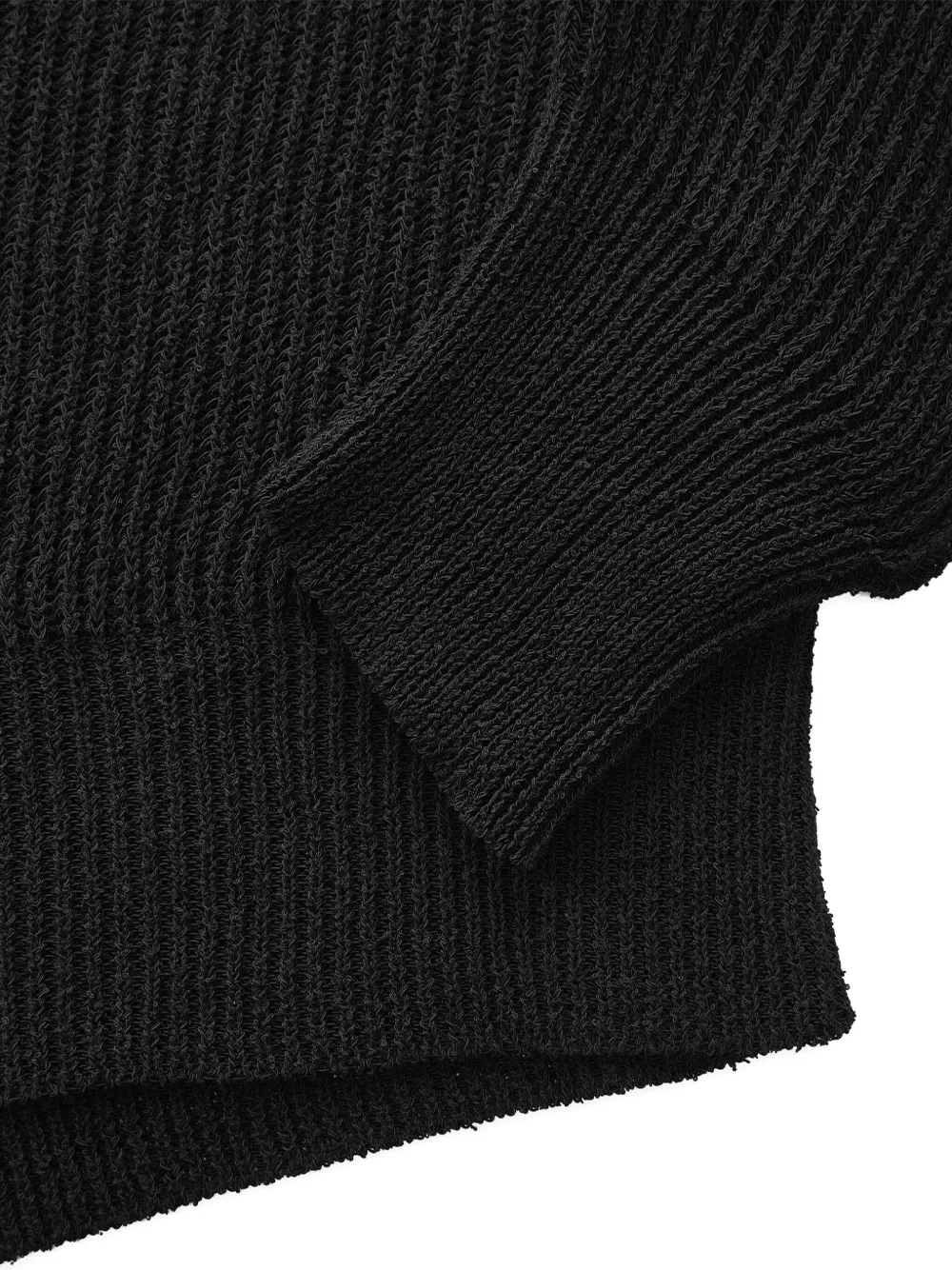 Roberto Collina ribbed crew-neck sweater Zwart