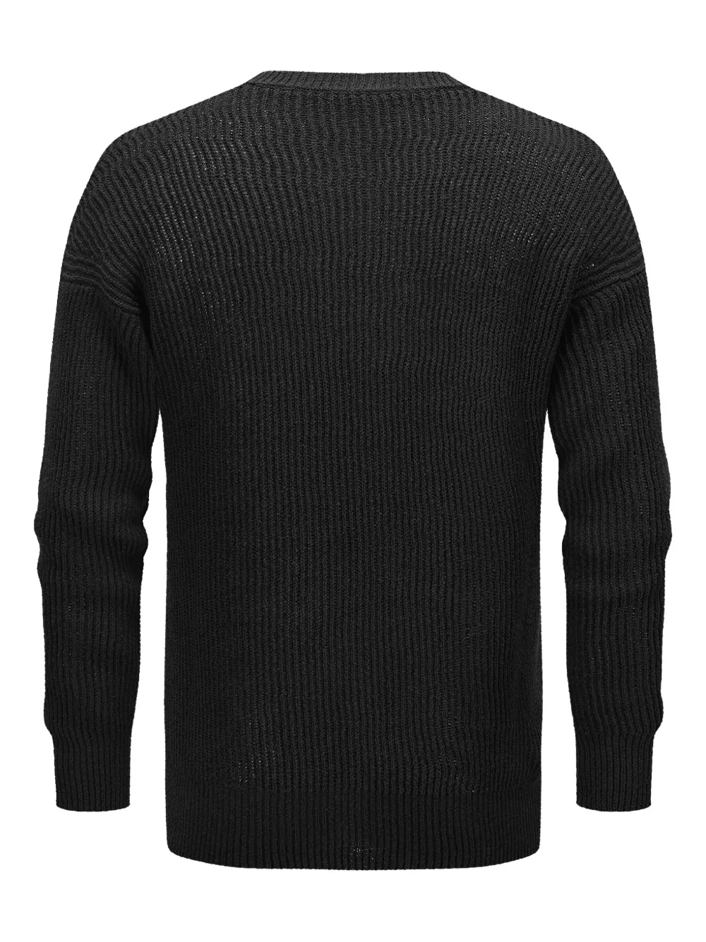Roberto Collina ribbed crew-neck sweater Zwart