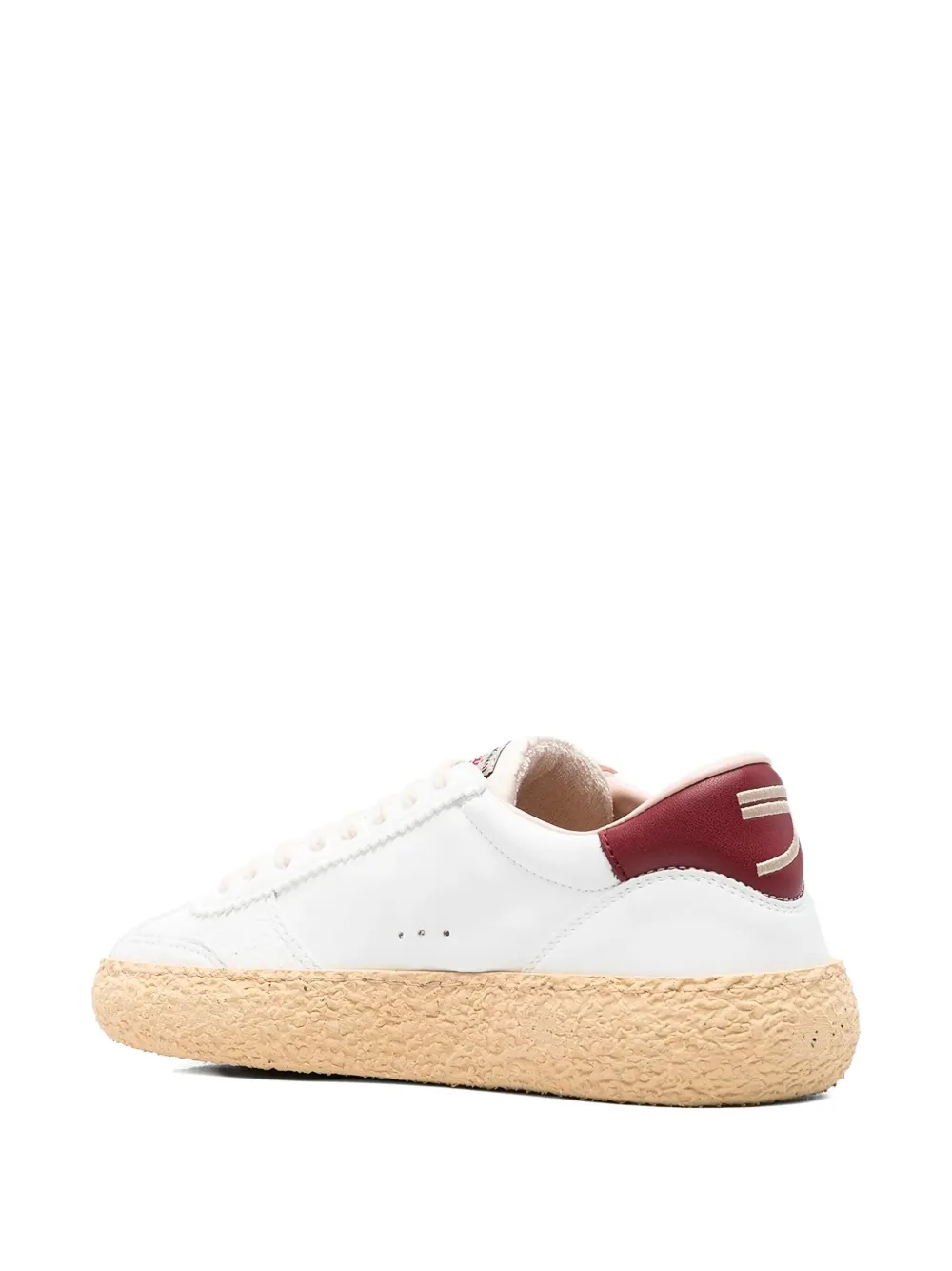 Puraai Vintage leather sneakers White