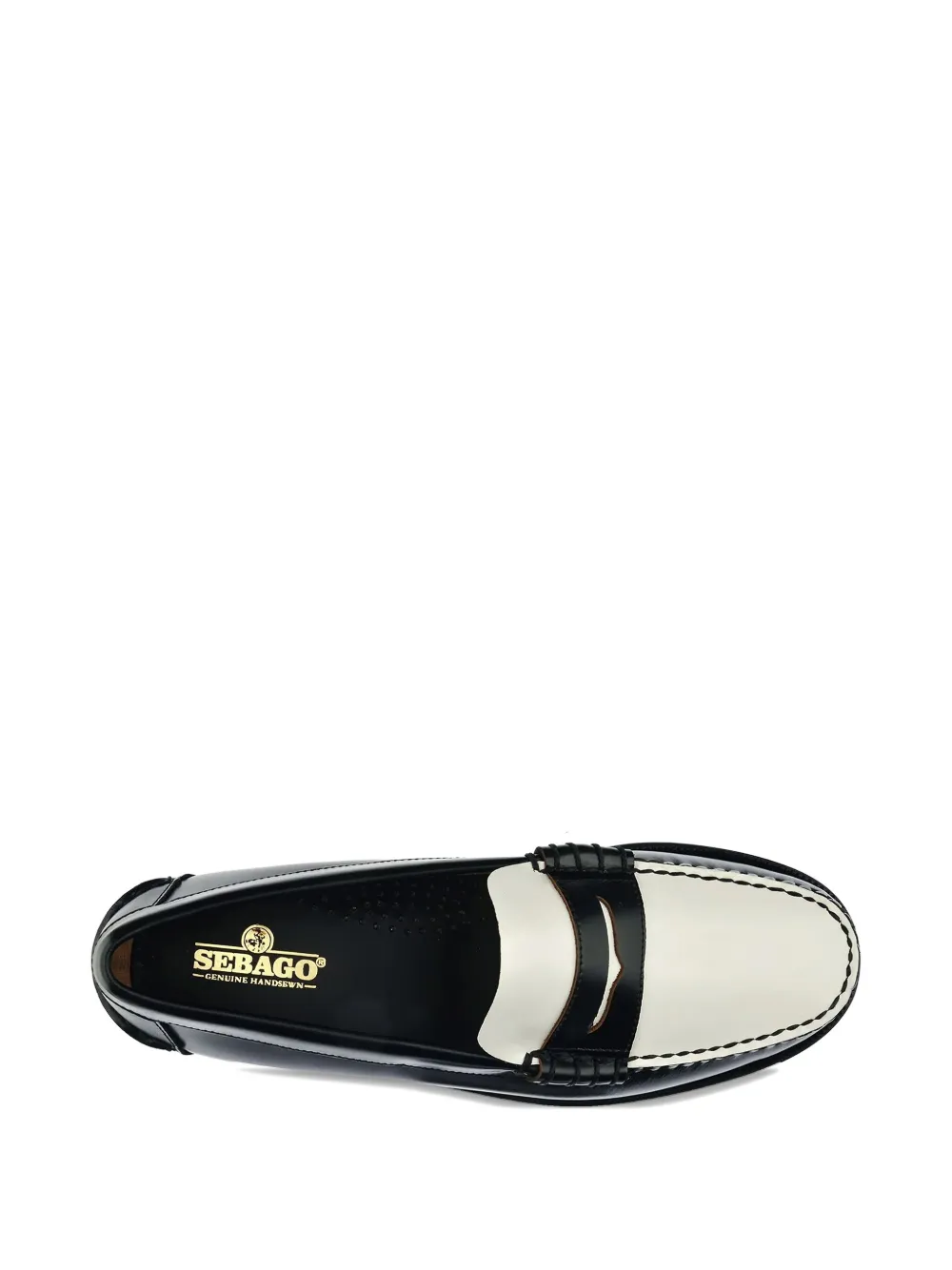 Sebago two-tone leather loafers Black