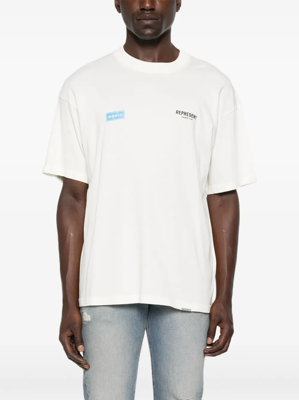 Represent x Oasis Owners Club T-shirt Wit