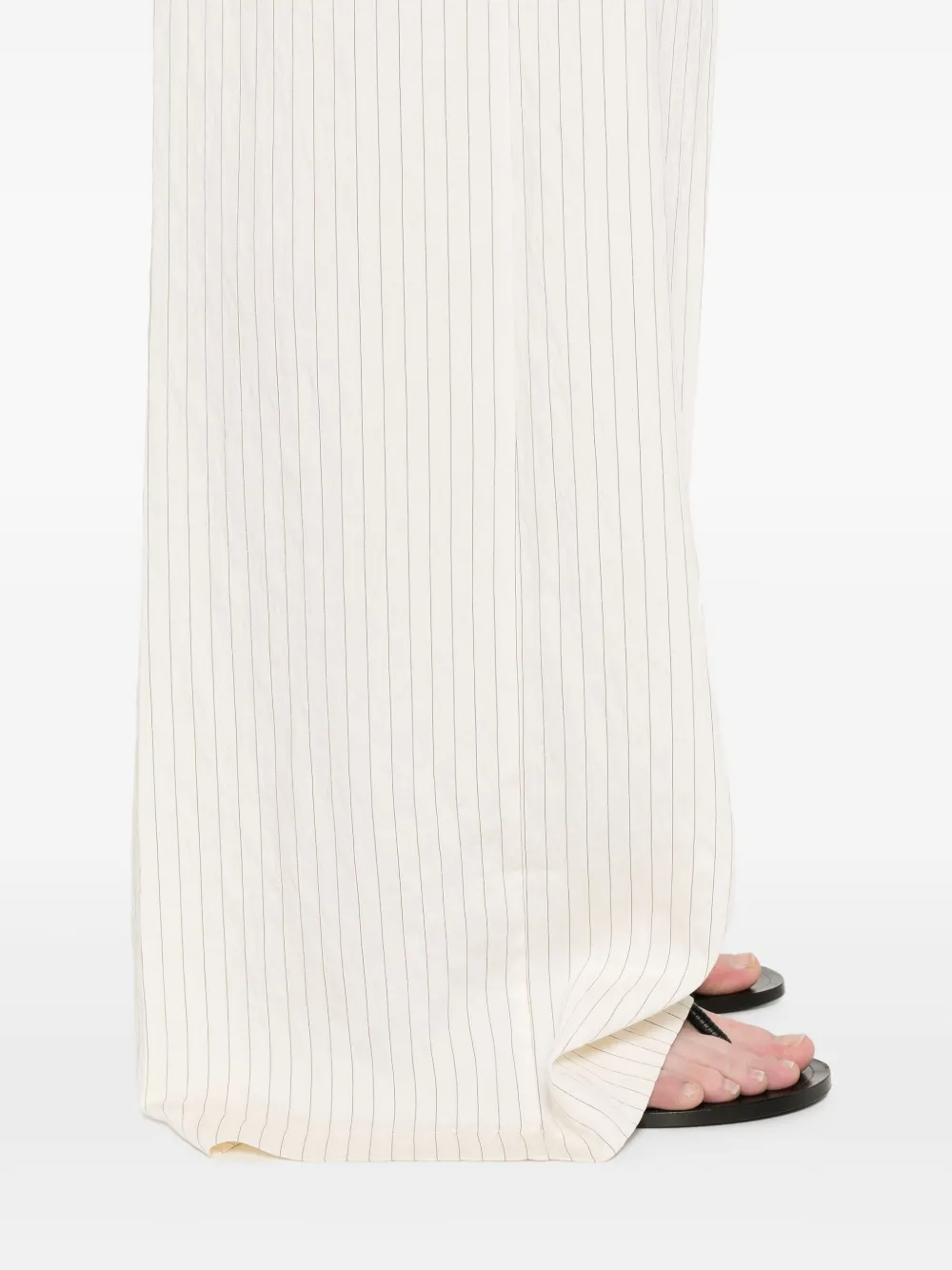 SO ALLURE Broek met krijtstreep Beige