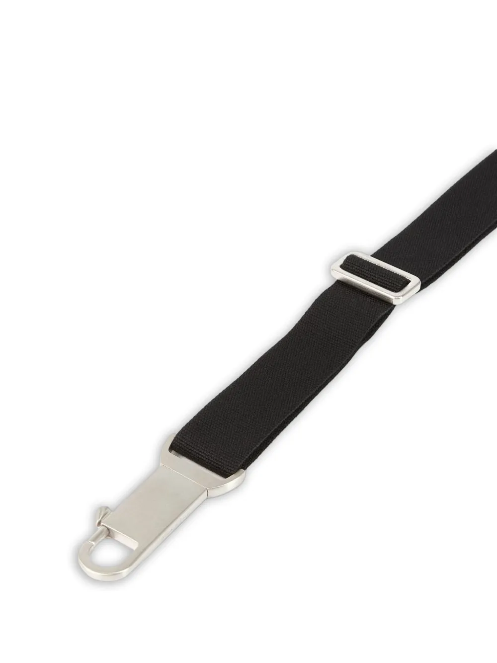Rick Owens Calf Leather Belt Bag With Adjustable Strap In Black
