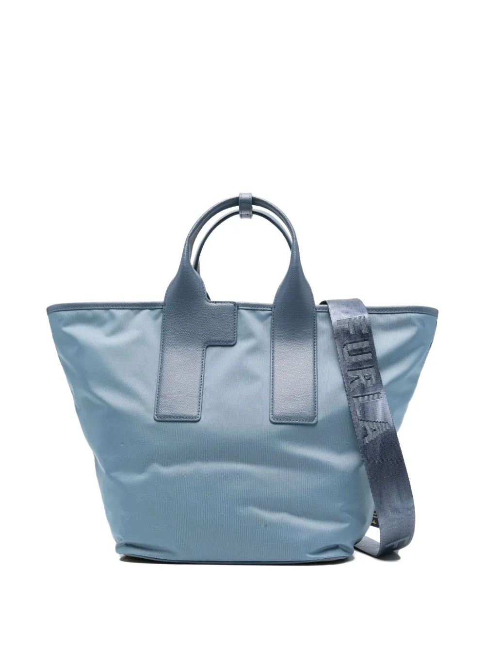Piuma L leather-trimmed tote bag