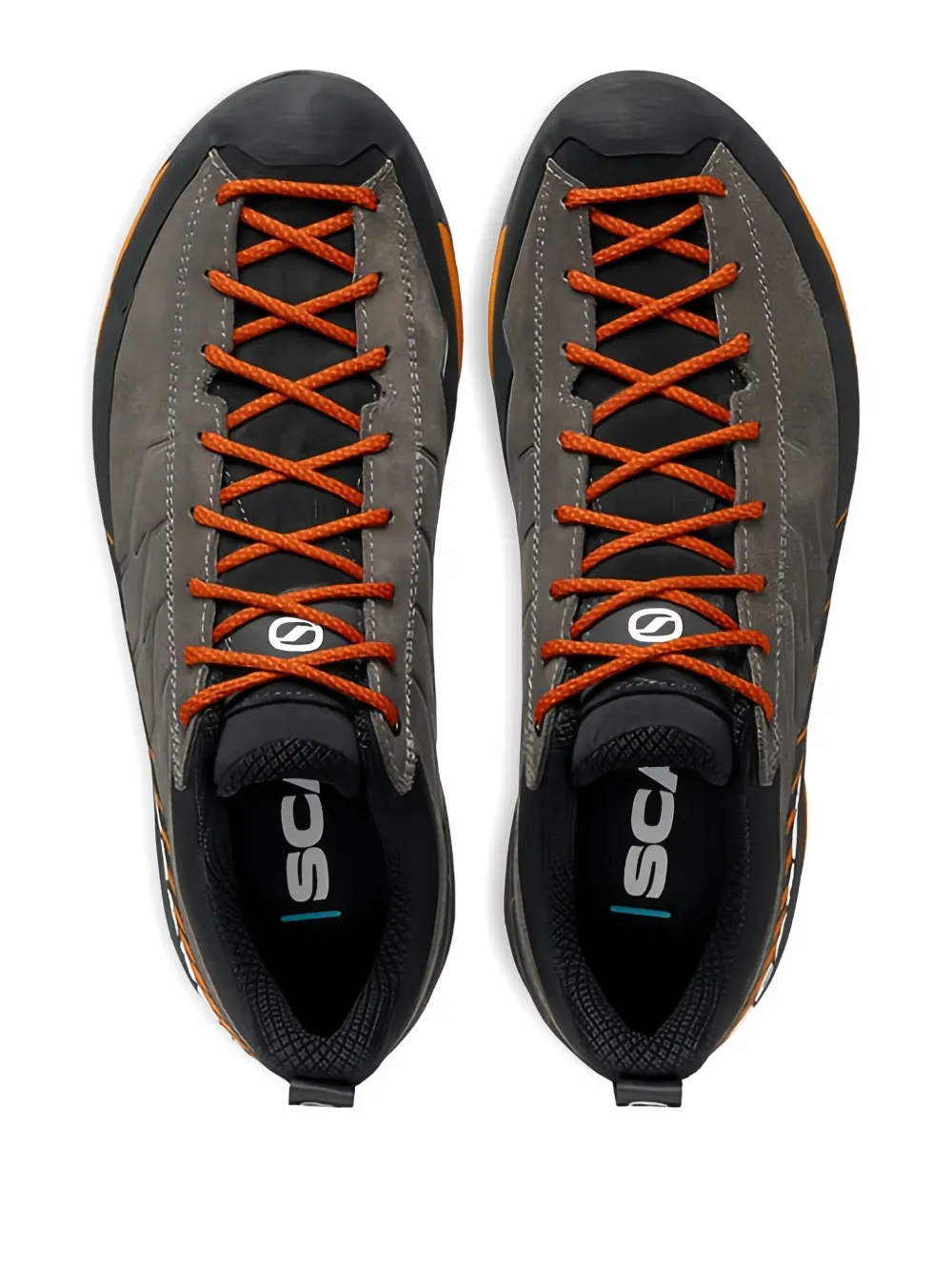 SCARPA lace-up suede trainers Grey
