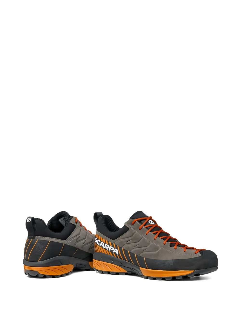 SCARPA lace-up suede trainers Grey
