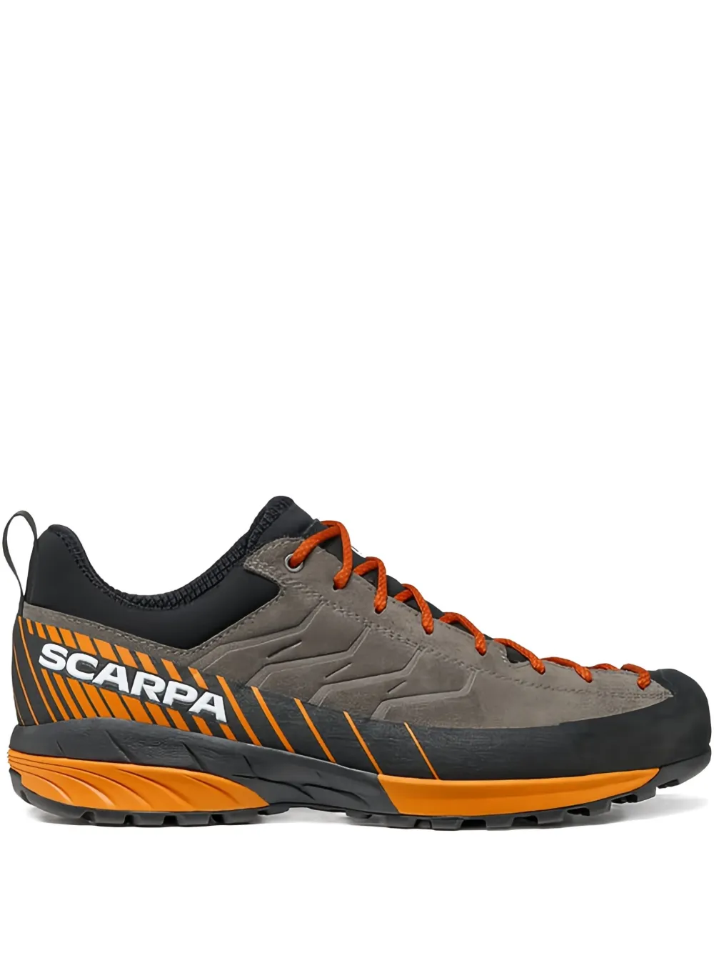 SCARPA lace-up suede trainers Grey