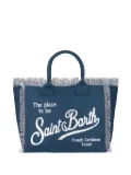 MC2 Saint Barth Vanity frayed-edge tote bag - Blue