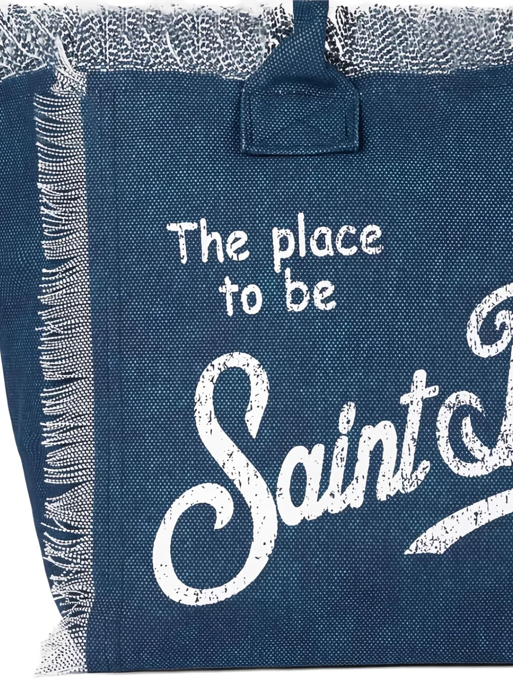 MC2 Saint Barth Vanity shopper met franje Blauw