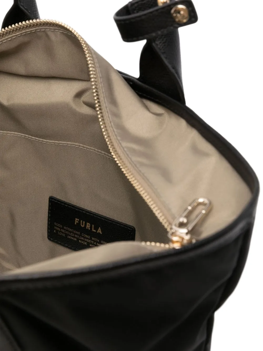 Furla large Piuma tote bag Zwart