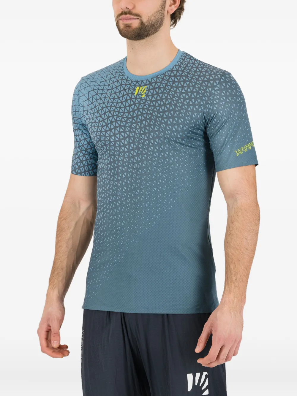 geometric-print T-shirt