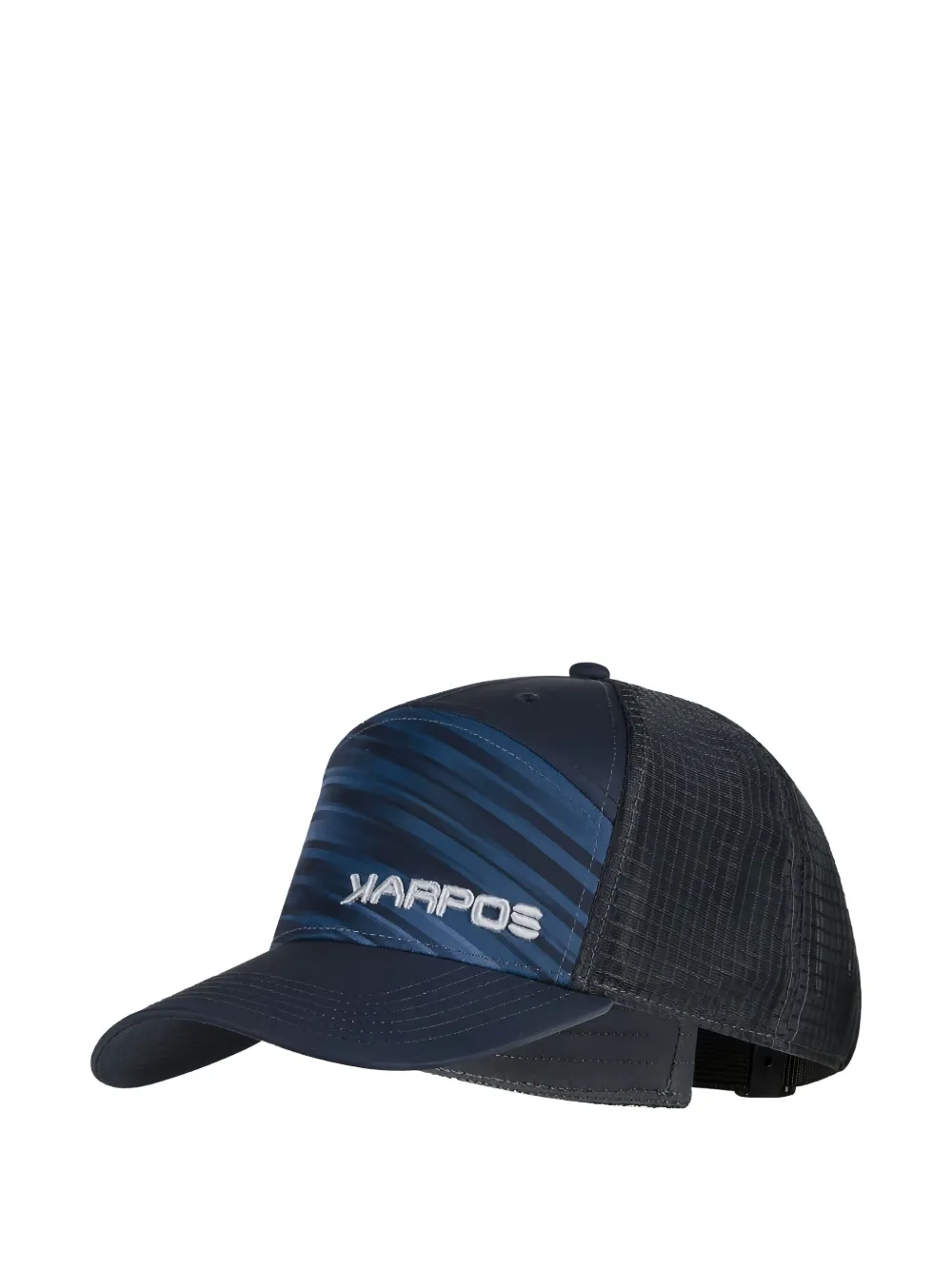 Karpos Striped Mesh-panel Baseball Cap In Black