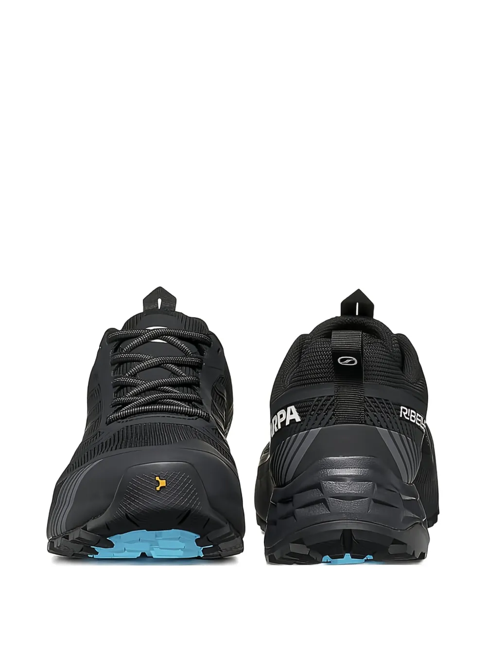 SCARPA ribbed-patterned lace-up trainers Black